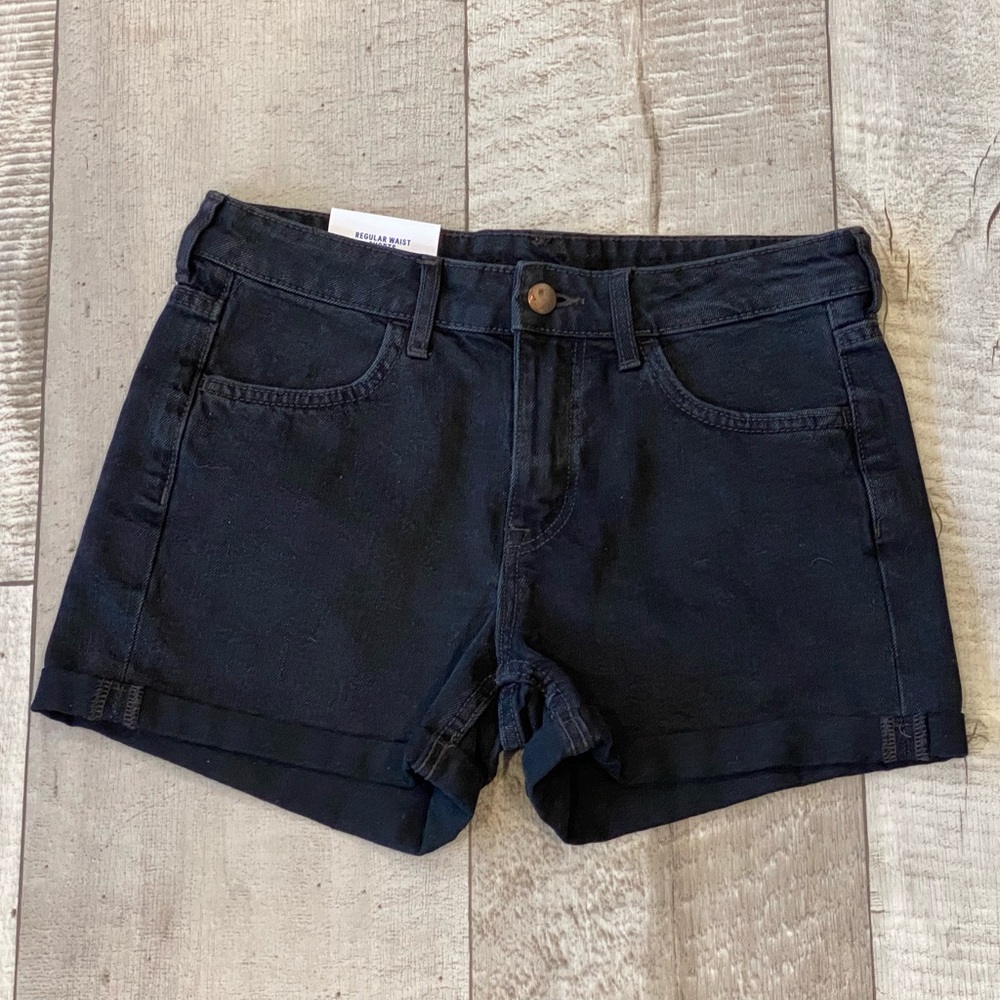 H&M Black Denim Jean Shorts